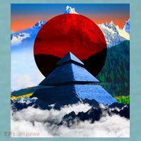 Pyramid Mountain Landscape Art Sueded Cloud Jersey T-Shirt thumb 2