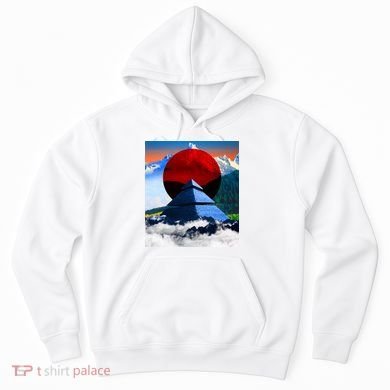 Pyramid Mountain Landscape Art Hoodie
