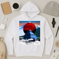 Pyramid Mountain Landscape Art Hoodie thumb 3