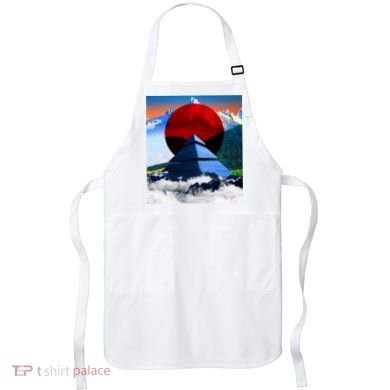 Pyramid Mountain Landscape Art Apron
