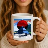 Pyramid Mountain Landscape Art Coffee Mug thumb 3
