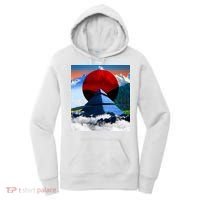 Pyramid Mountain Landscape Art Women's Hoodie thumb 0