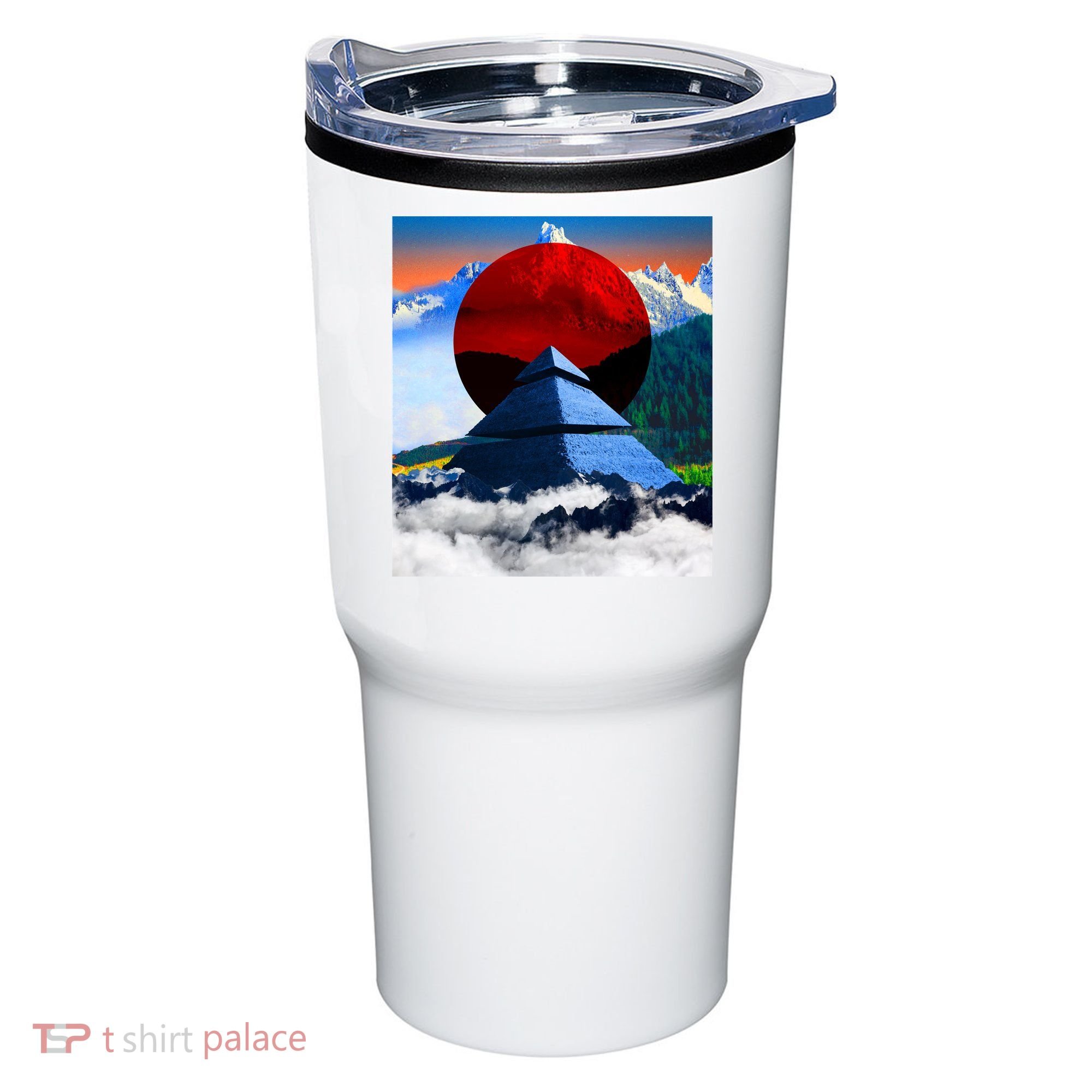 Pyramid Mountain Landscape Art Tumbler