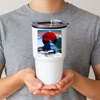 Pyramid Mountain Landscape Art Tumbler thumb 2