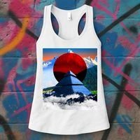 Pyramid Mountain Landscape Art Women's Tank Top thumb 3