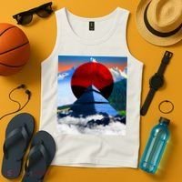 Pyramid Mountain Landscape Art Tank Top thumb 4