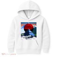 Pyramid Mountain Landscape Art Kids Hoodie thumb 0