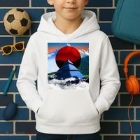 Pyramid Mountain Landscape Art Kids Hoodie thumb 2