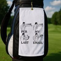 Per My Last Email Funny Golf Towel thumb 2
