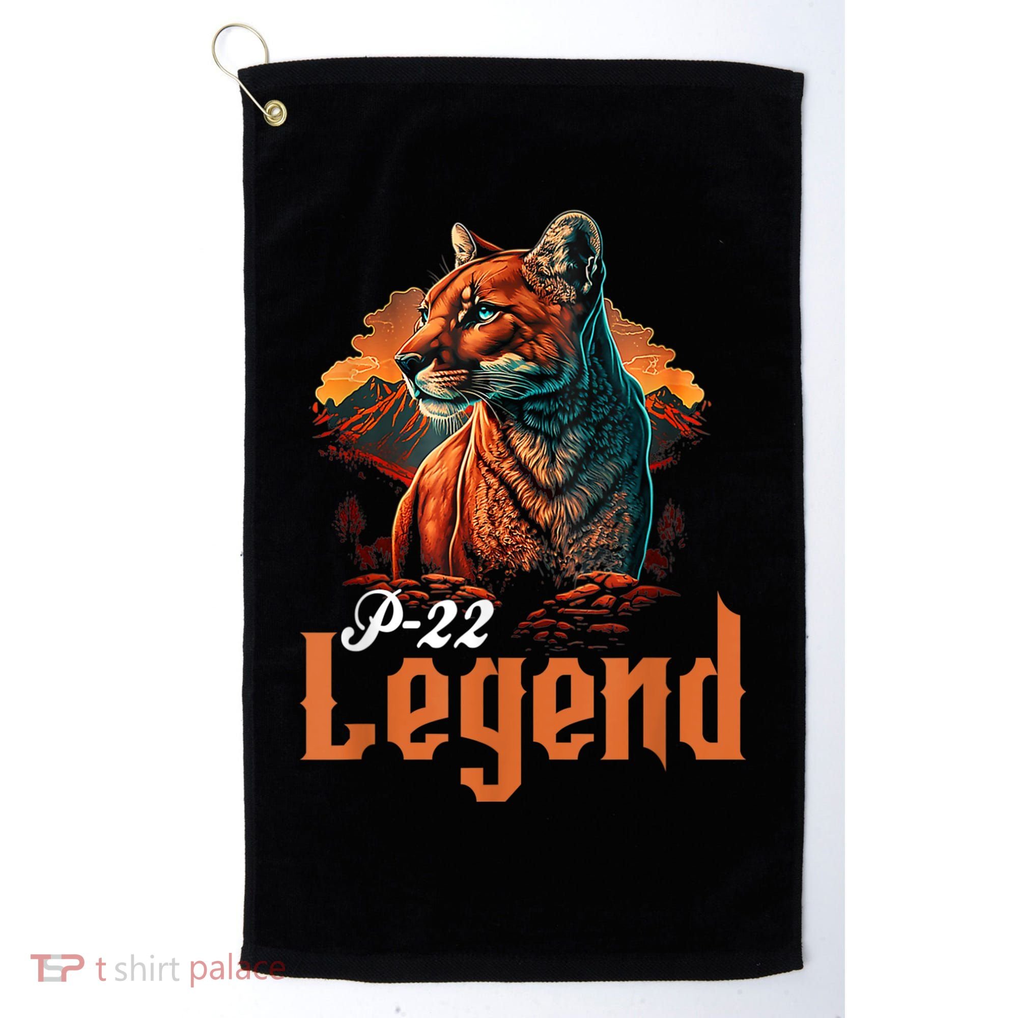P22 Mountain Lion Silver Lake P22 Golf Towel