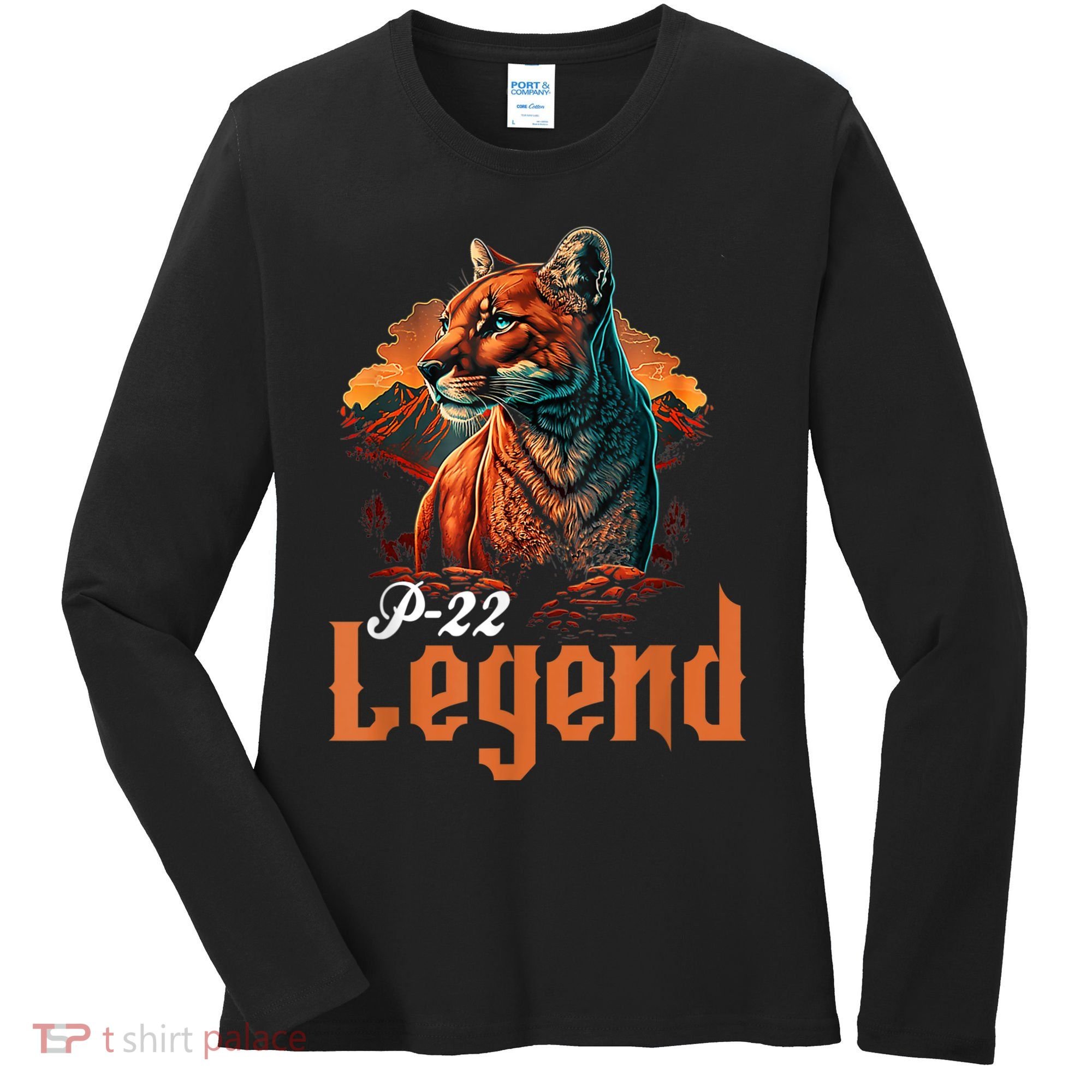 P22 Mountain Lion Silver Lake P22 Women's Long Sleeve Shirt