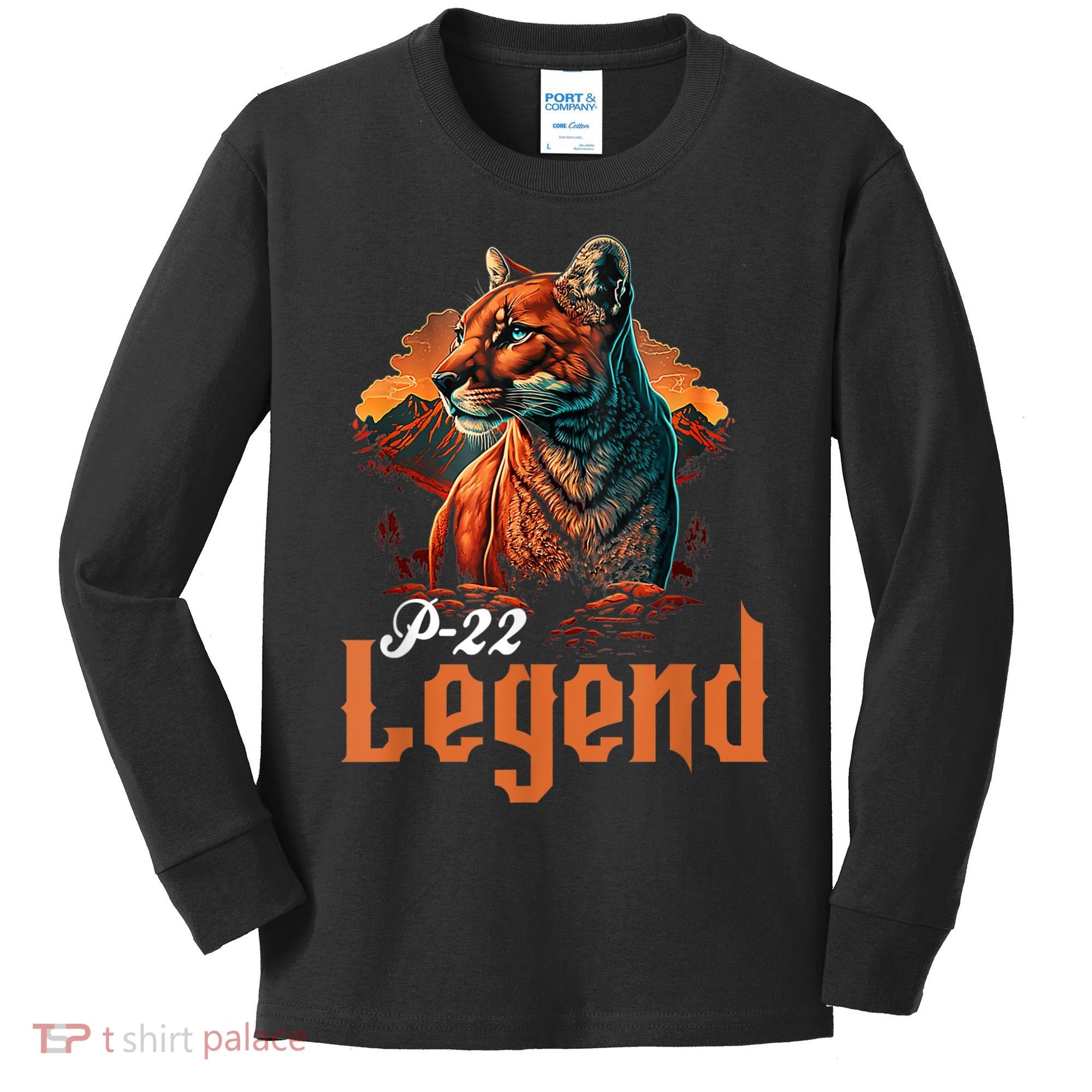 P22 Mountain Lion Silver Lake P22 Kids Long Sleeve Shirt
