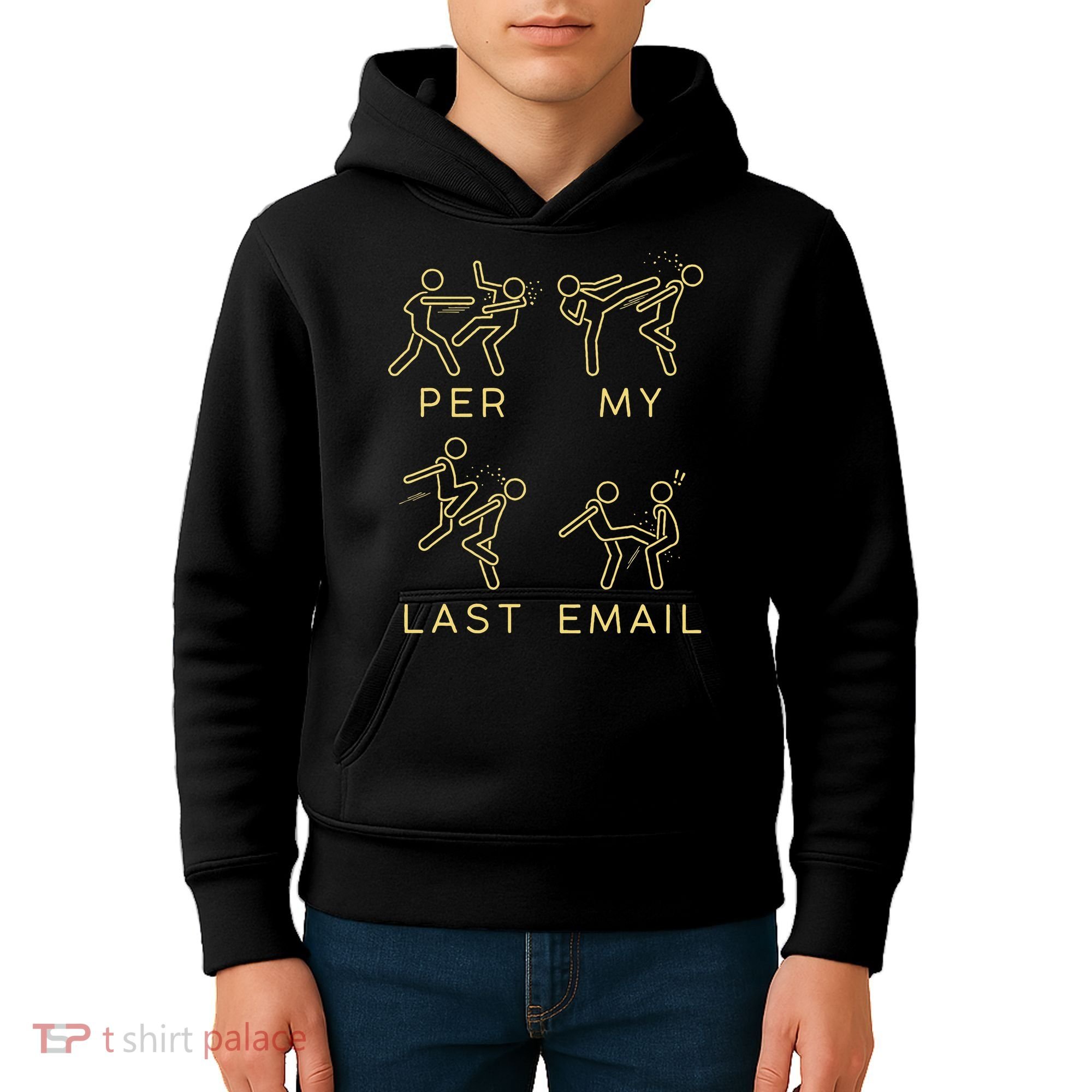 Per My Last Email Boxing Meme Kids Hoodie