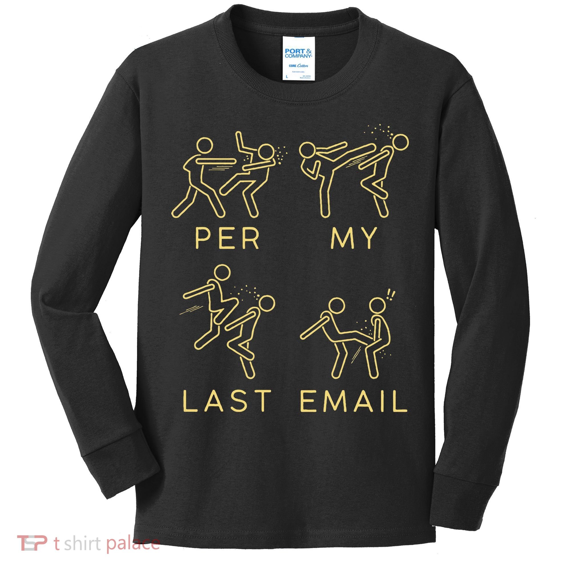 Per My Last Email Boxing Meme Kids Long Sleeve Shirt