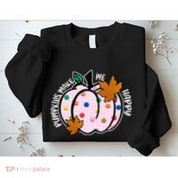 Pumpkins Make Me Happy Cute Fall Autumn Sweatshirt thumb 2