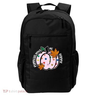 Pumpkins Make Me Happy Cute Fall Autumn Backpack