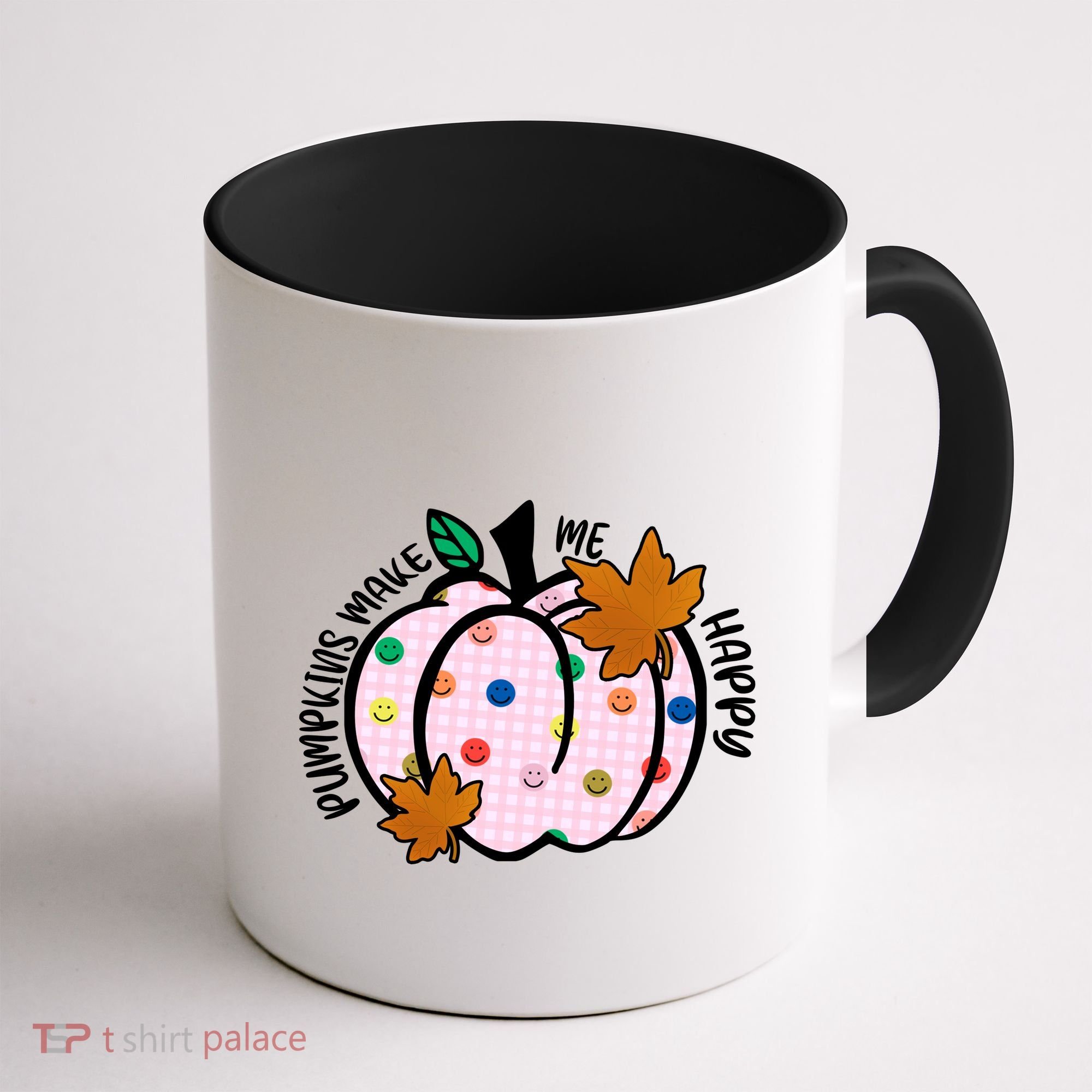 Pumpkins Make Me Happy Cute Fall Autumn Coffee Mug