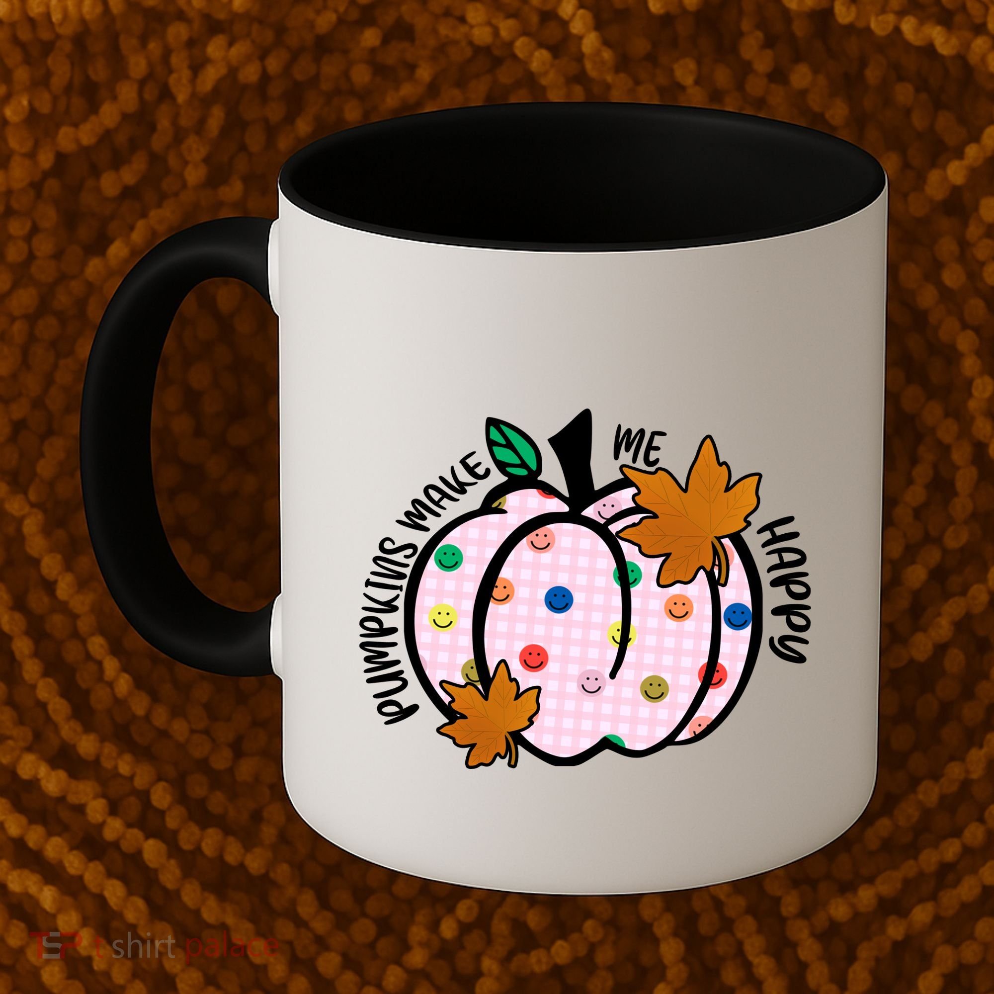 Pumpkins Make Me Happy Cute Fall Autumn Coffee Mug