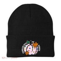 Pumpkins Make Me Happy Cute Fall Autumn Beanie thumb 0