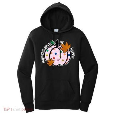 Pumpkins Make Me Happy Cute Fall Autumn Women's Hoodie