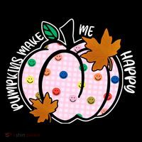 Pumpkins Make Me Happy Cute Fall Autumn Ornament thumb 1