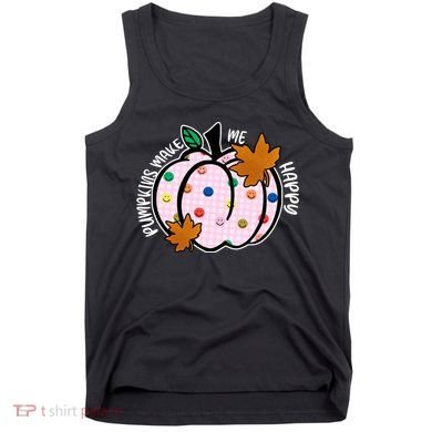 Pumpkins Make Me Happy Cute Fall Autumn Tank Top