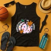 Pumpkins Make Me Happy Cute Fall Autumn Tank Top thumb 4