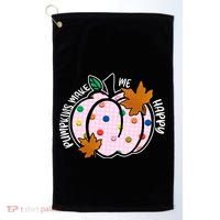 Pumpkins Make Me Happy Cute Fall Autumn Golf Towel thumb 0