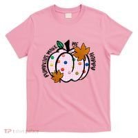 Pumpkins Make Me Happy Cute Fall Autumn T-Shirt thumb 0