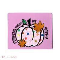 Pumpkins Make Me Happy Cute Fall Autumn Mousepad thumb 0