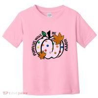 Pumpkins Make Me Happy Cute Fall Autumn Toddler T-Shirt thumb 0