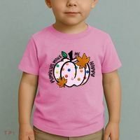 Pumpkins Make Me Happy Cute Fall Autumn Toddler T-Shirt thumb 2