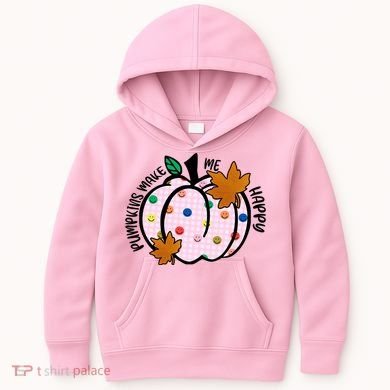 Pumpkins Make Me Happy Cute Fall Autumn Kids Hoodie