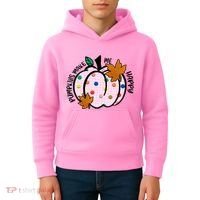 Pumpkins Make Me Happy Cute Fall Autumn Kids Hoodie thumb 4