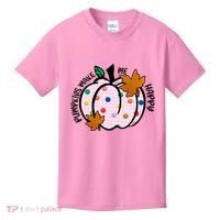 Pumpkins Make Me Happy Cute Fall Autumn Kids T-Shirt thumb 0