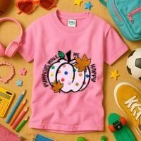 Pumpkins Make Me Happy Cute Fall Autumn Kids T-Shirt thumb 3