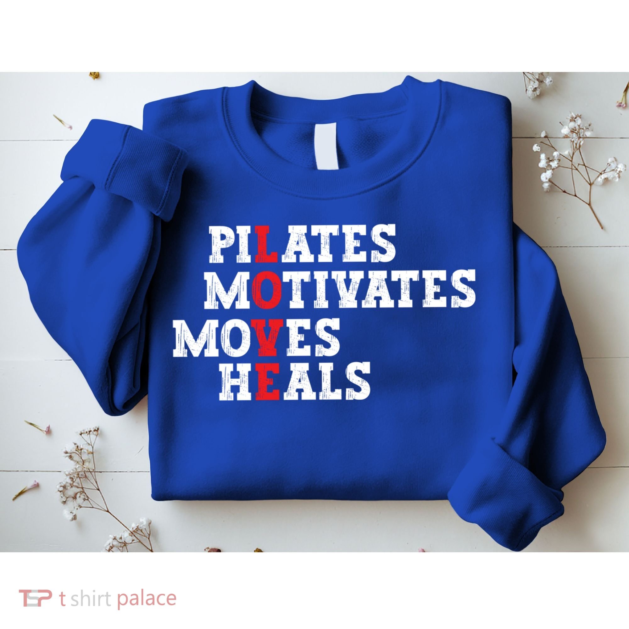 Pilates Motivates Moves Heals Love Exercise Workout Fitness Cool Gift Sweatshirt