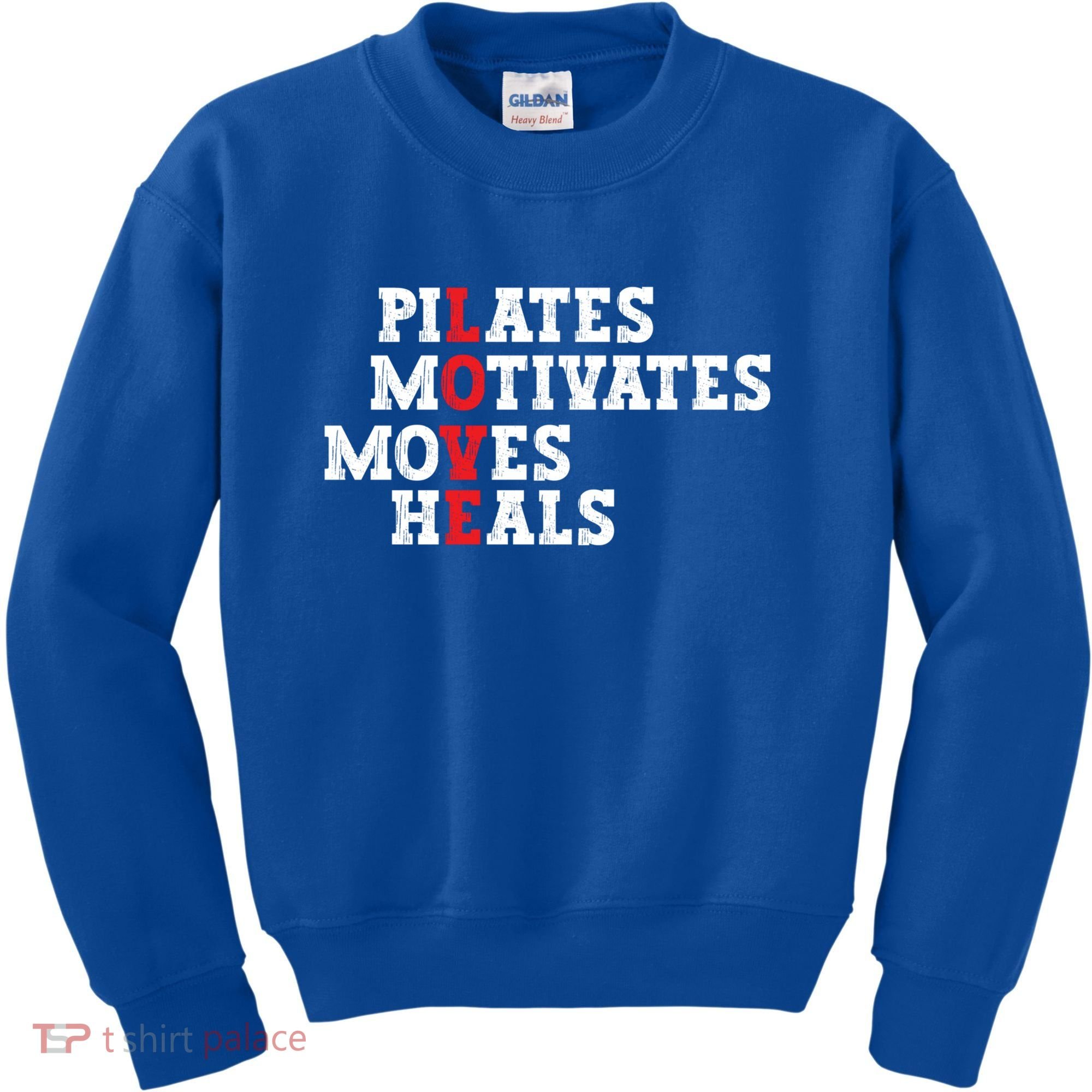 Pilates Motivates Moves Heals Love Exercise Workout Fitness Cool Gift Kids Sweatshirt