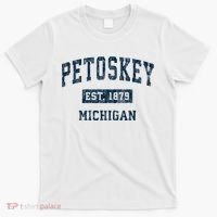 Petoskey Michigan Mi Vintage Sports T-Shirt thumb 0