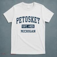 Petoskey Michigan Mi Vintage Sports T-Shirt thumb 5