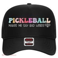 Pickleball Makes Me Say Bad Words, Funny Pickleball Lovers Hat thumb 0