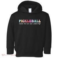 Pickleball Makes Me Say Bad Words, Funny Pickleball Lovers Toddler Hoodie thumb 0