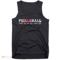 Pickleball Makes Me Say Bad Words, Funny Pickleball Lovers Tank Top thumb 0