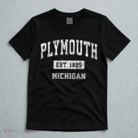 Plymouth Michigan Mi Vintage Sports T-Shirt thumb 5