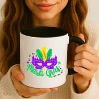 Princess Masquerade Mask Mardi Gras Coffee Mug thumb 3