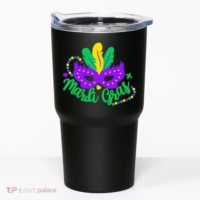 Princess Masquerade Mask Mardi Gras Tumbler