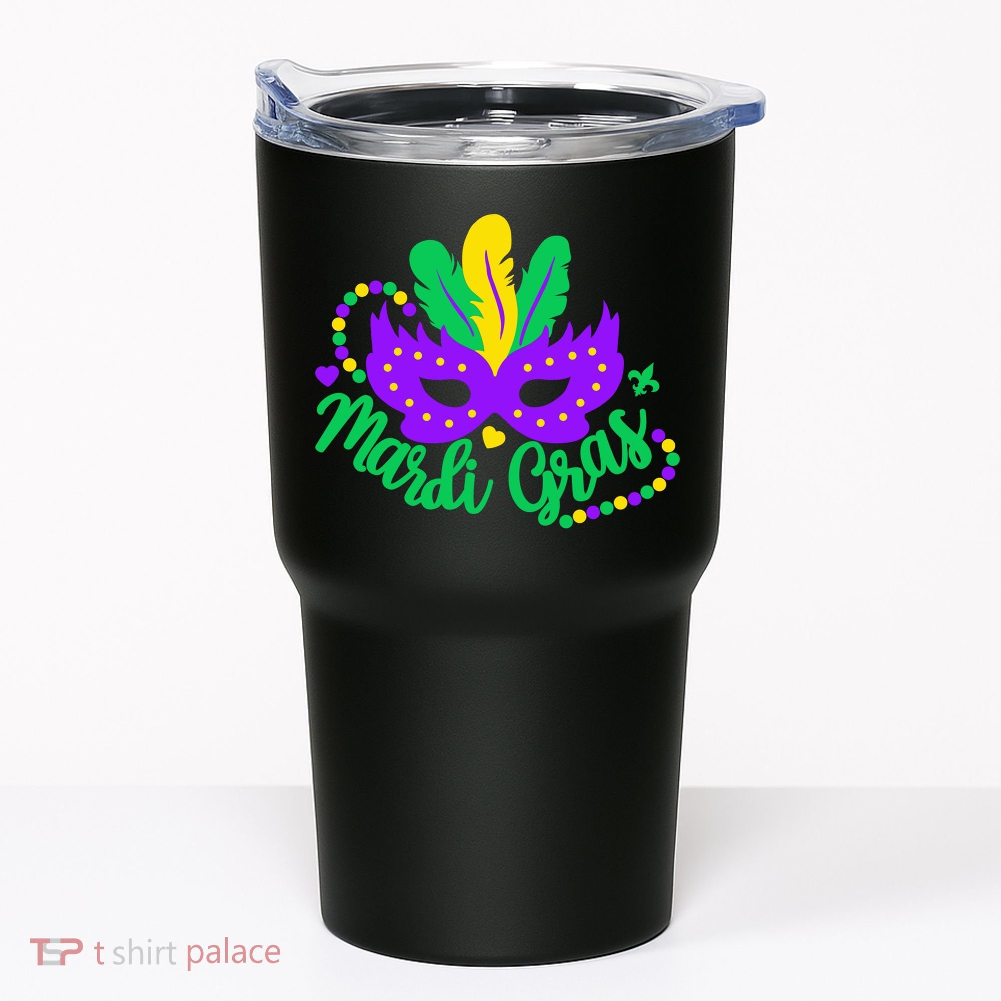 Princess Masquerade Mask Mardi Gras Tumbler
