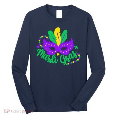 Princess Masquerade Mask Mardi Gras Long Sleeve Shirt