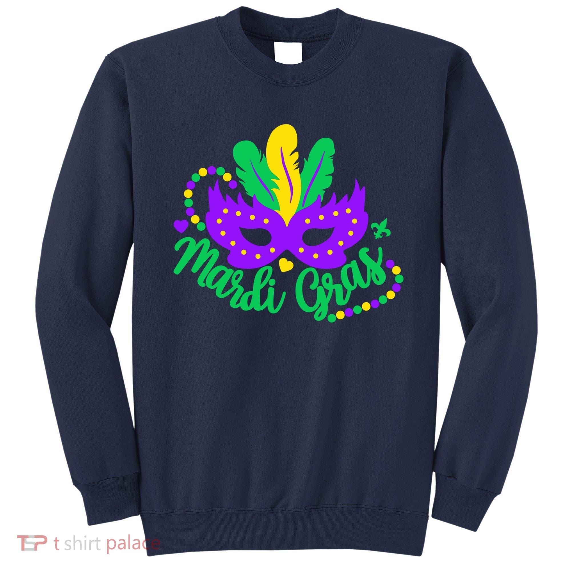 Princess Masquerade Mask Mardi Gras Sweatshirt