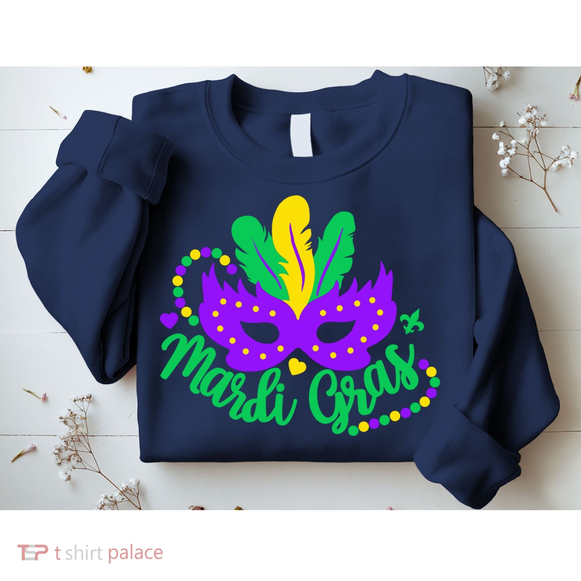 Princess Masquerade Mask Mardi Gras Sweatshirt